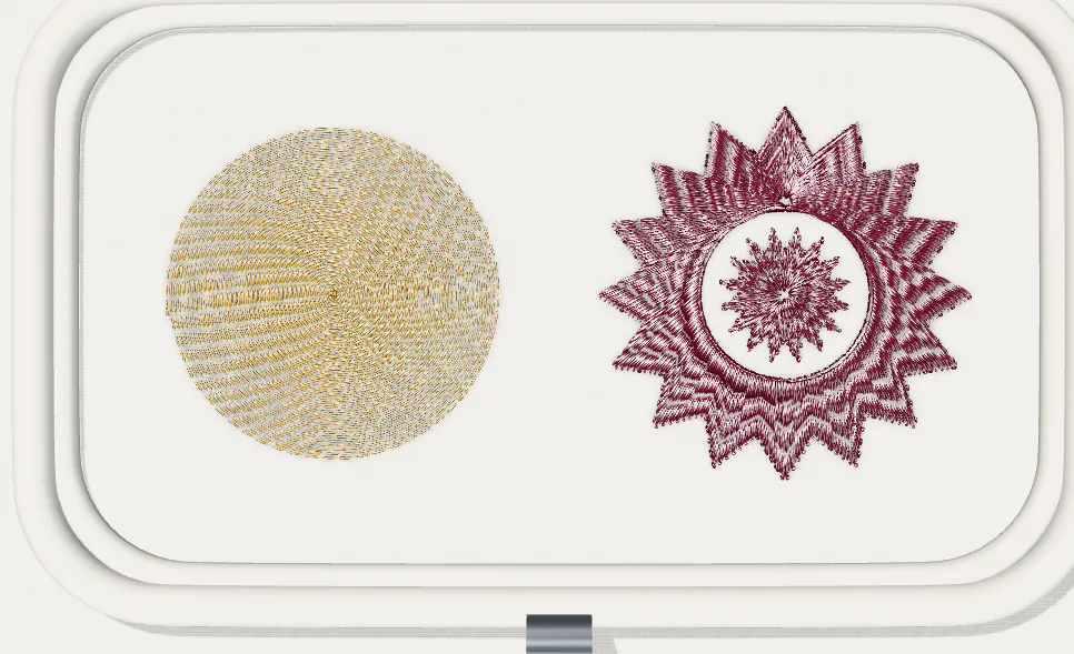 Remplissages spirale et radial